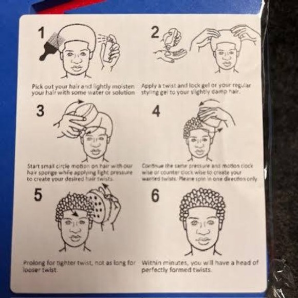 Foam Hair Twisting Sponge with Holes‎ for Coils Curls or Dreads - Picture 3 of 3